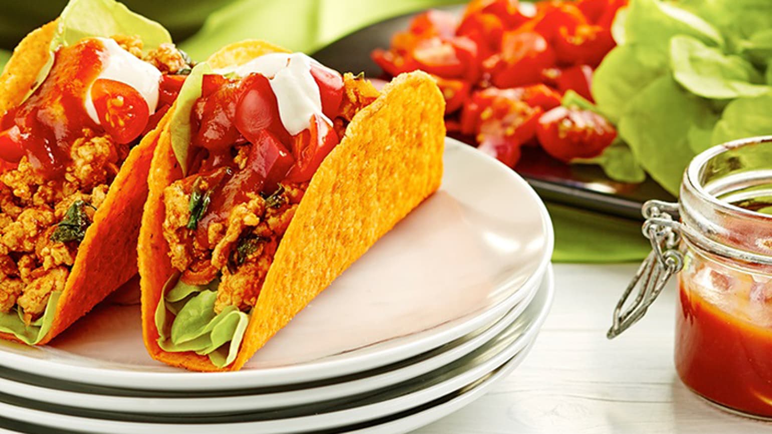 BOLD Tacos with Chicken and Lime Sour Cream